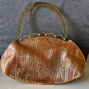 VINTAGE 1960's Vinyl Purse